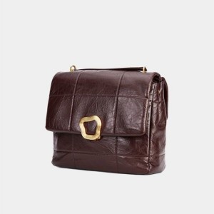 Crossbody Kabelka Songmont Large Chocolate Bordove | 21056XPQU